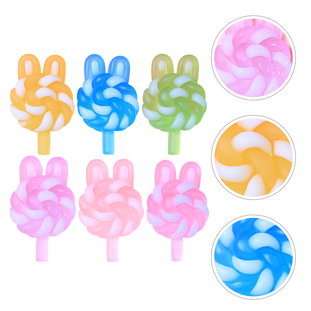 24Pcs Cute Cartoon Lollipop Ch - Resin Craft Material recension och pris