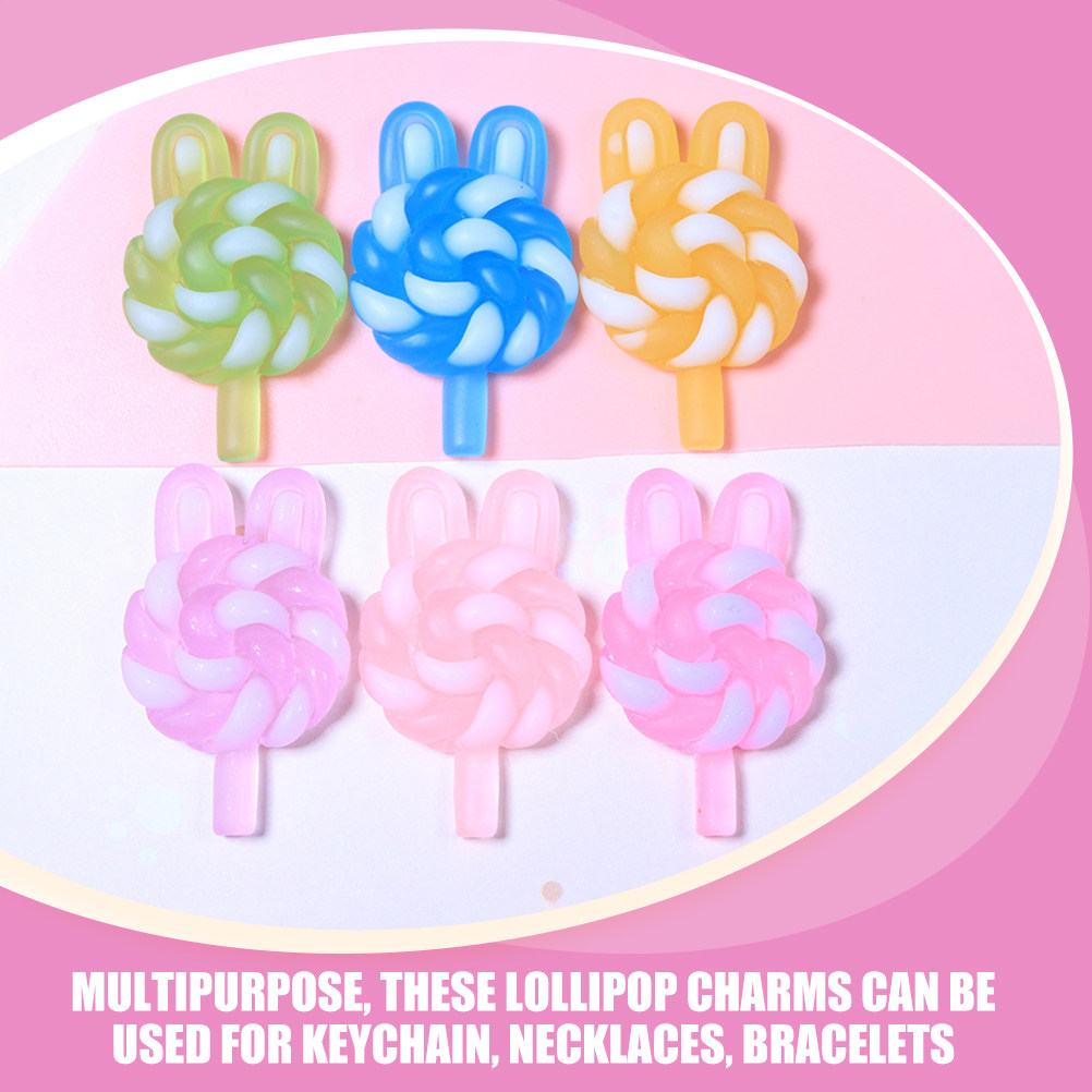 24Pcs Cute Cartoon Lollipop Ch - Resin Craft Material recension och pris