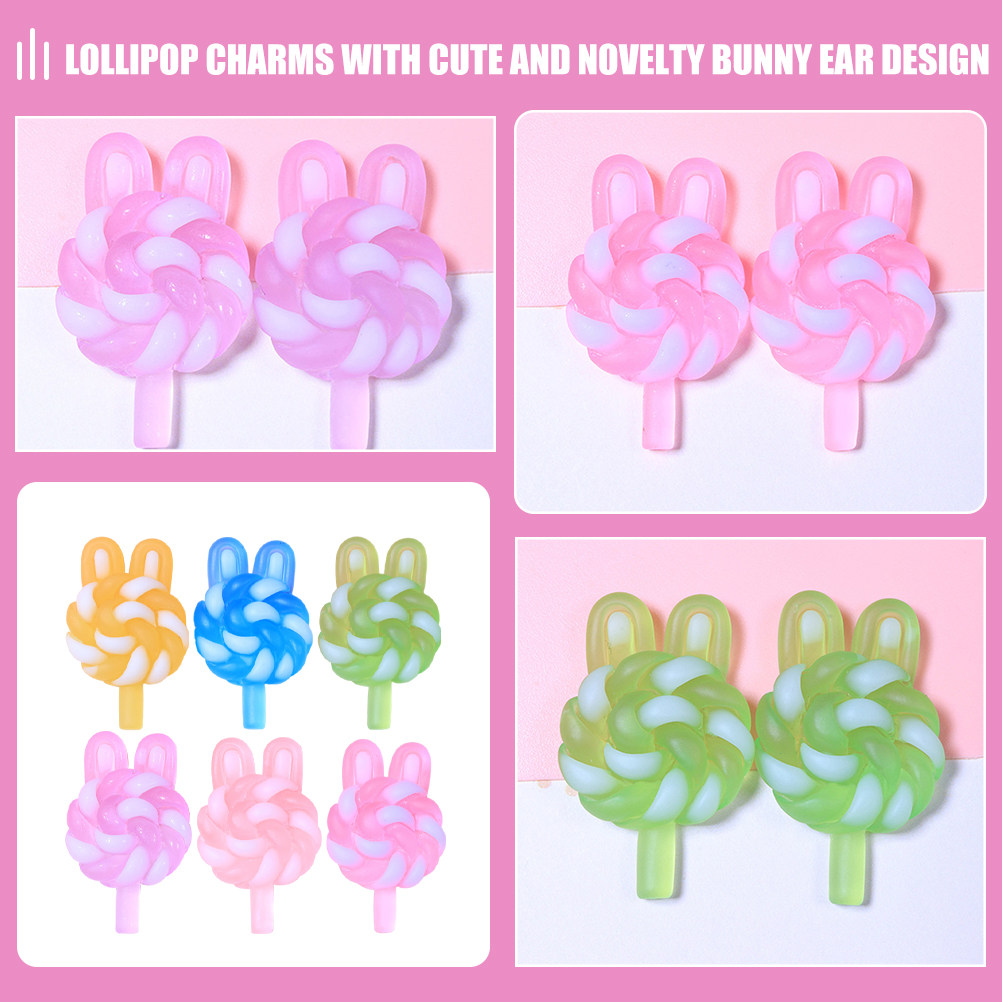 24Pcs Cute Cartoon Lollipop Ch - Resin Craft Material recension och pris
