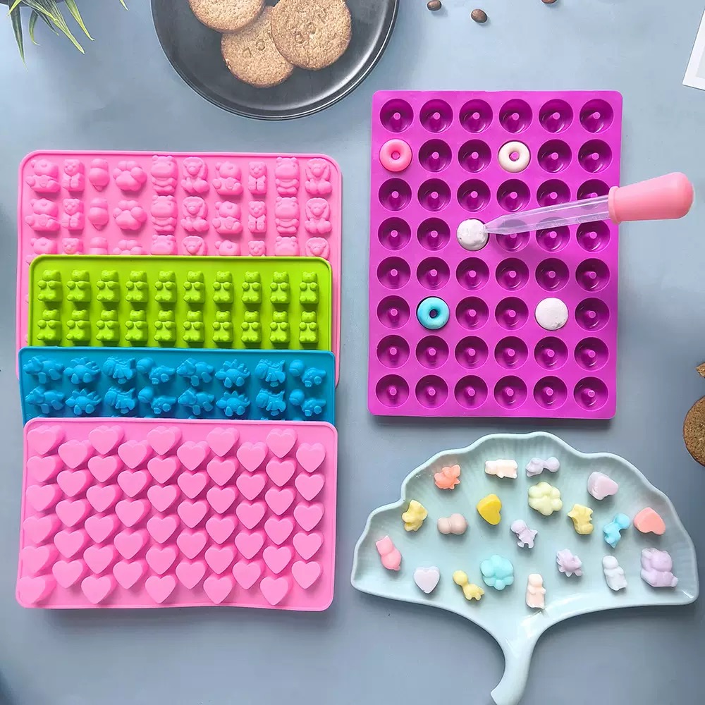 7Pcs Candy Silicone Moulds wit - Silicone Mold Tray recension och pris