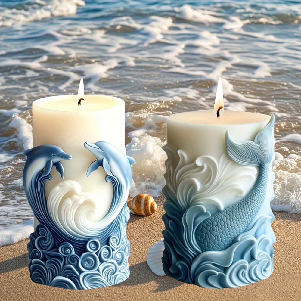 Ocean Theme Silicone Candle Mo - Resin Ocean Wave Mold recension och pris