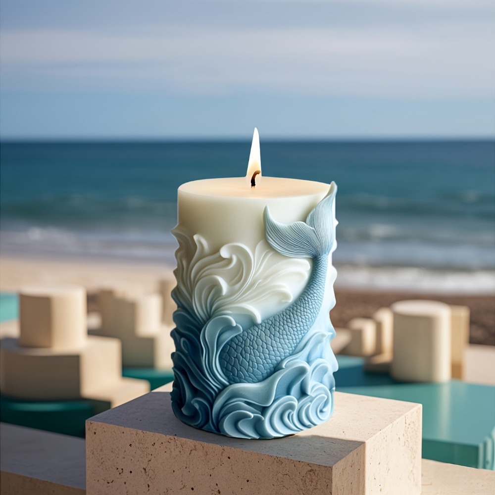 Ocean Theme Silicone Candle Mo - Resin Ocean Wave Mold recension och pris