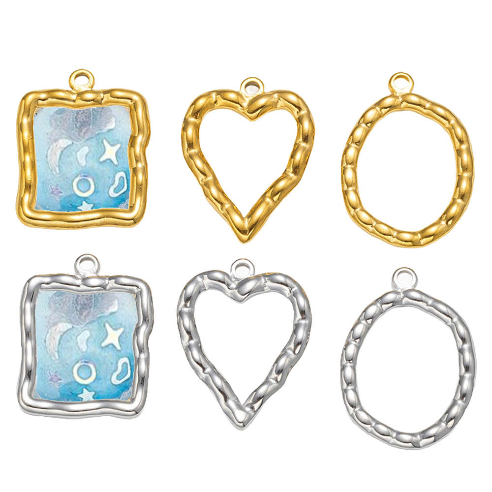 5pcs Stainless Steel Heart Rou - Resin Craft Material recension och pris