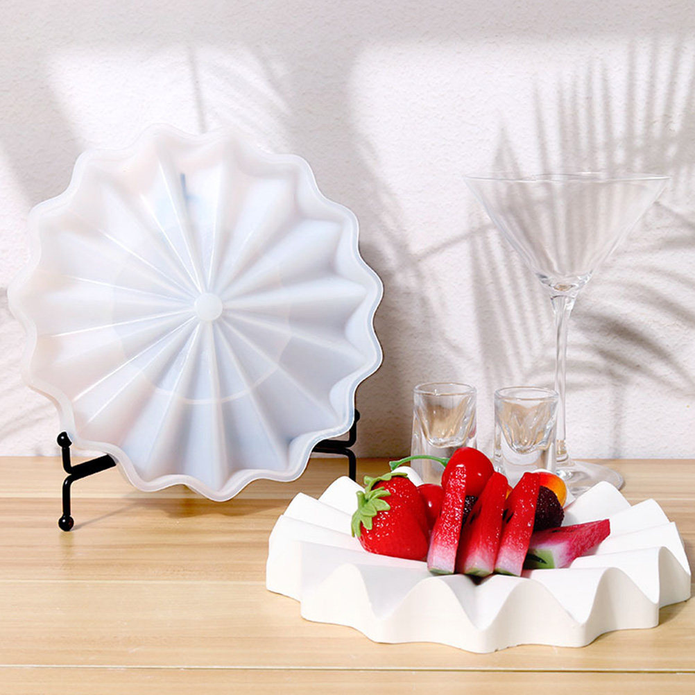 Premium Flexible Silicone Wave - Serving Tray Mold recension och pris