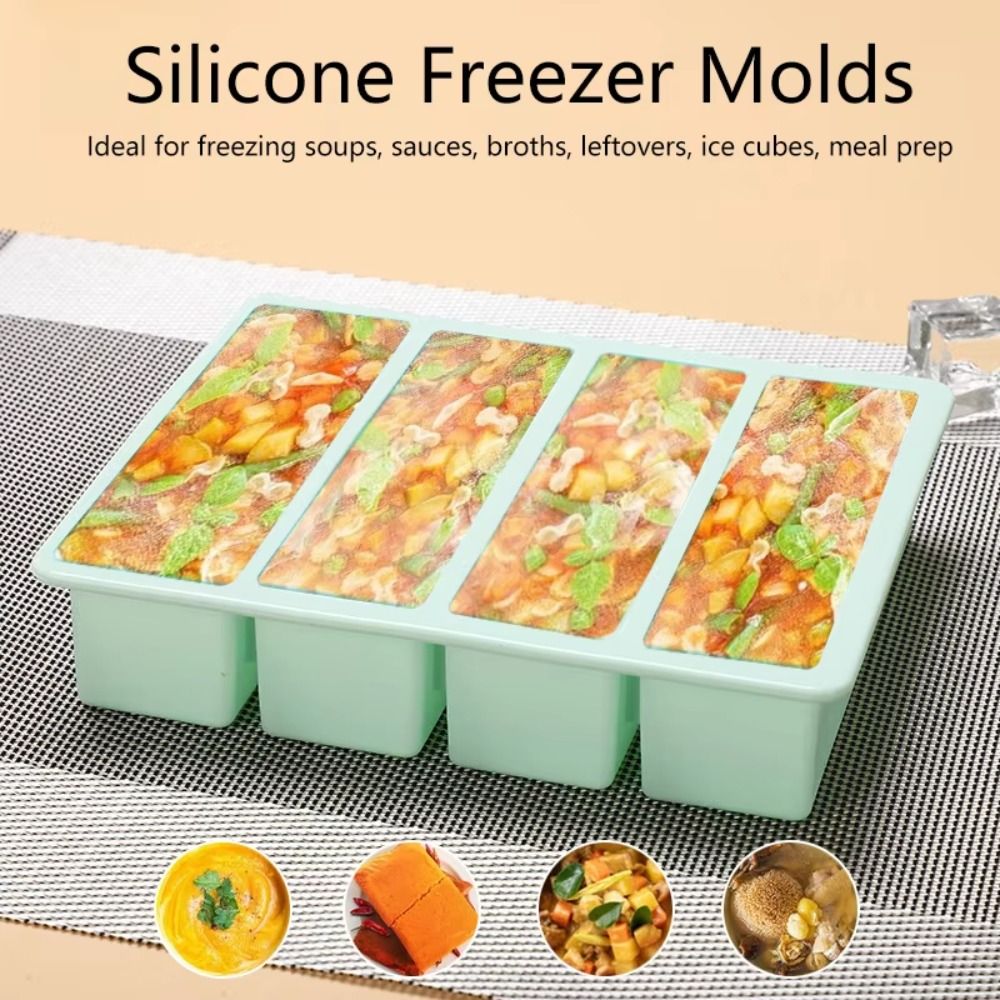 New 4 Grids Giant Storage For  - Serving Tray Mold recension och pris