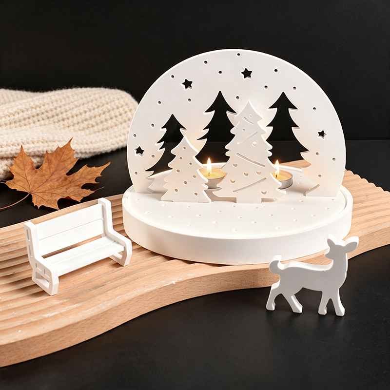 Christmas Elk Tealight Candle  - Silicone Mold Tray recension och pris