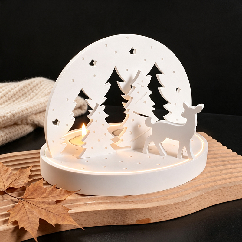 Christmas Elk Tealight Candle  - Silicone Mold Tray recension och pris