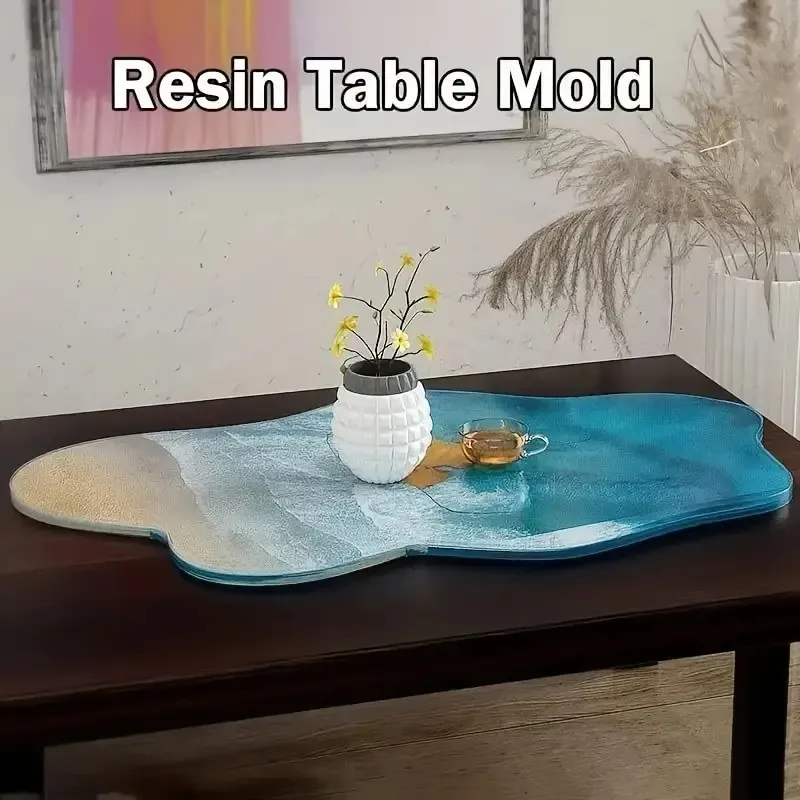 2026-Large 61cm Irregular Tray - Resin Ocean Wave Mold recension och pris