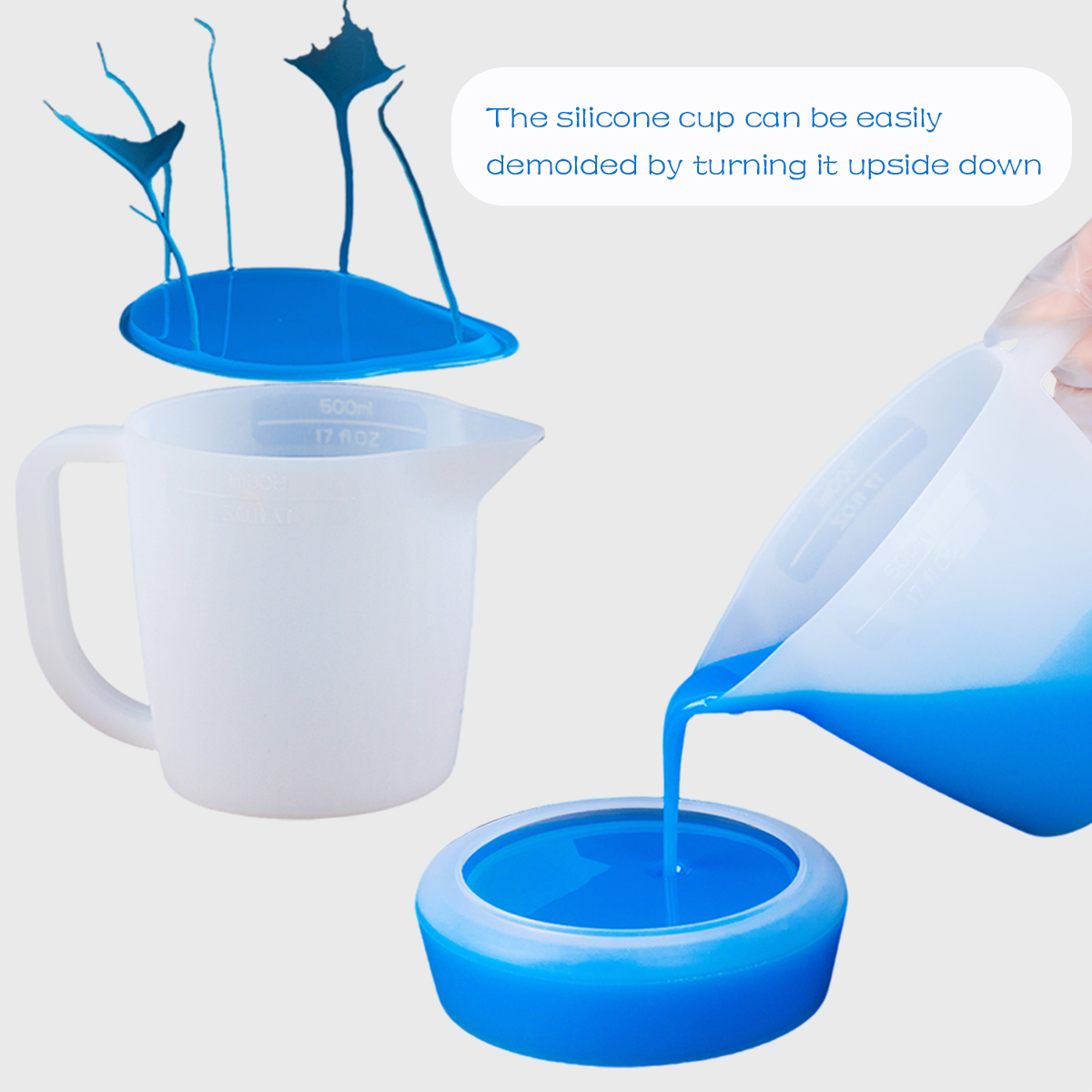 500ML Silicone Measuring Cup w - Mixing Cup Silicone recension och pris