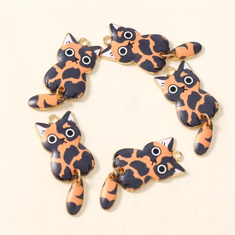 10Pcs 16×39mm Cute Cartoon Cat - Resin Craft Material recension och pris