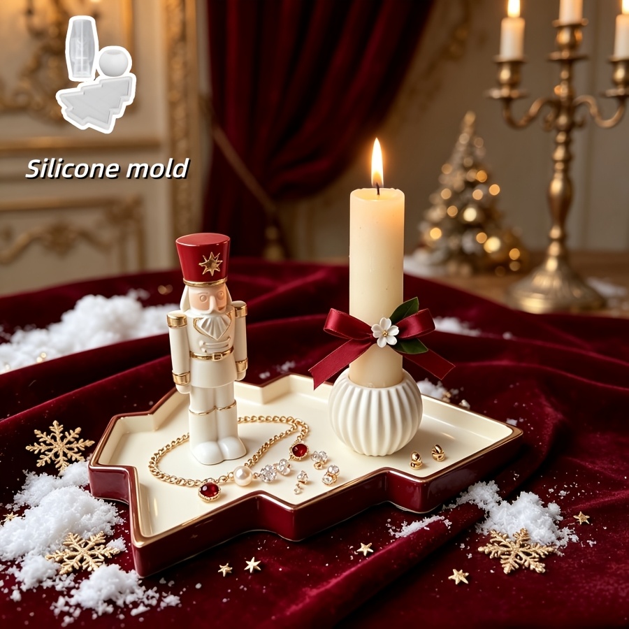3pcs Nutcracker Soldier Spheri - Silicone Mold Tray recension och pris