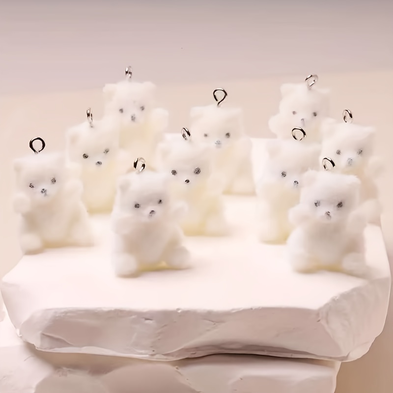 6Pcs Polar Bear Resin Charms C - Resin Craft Material recension och pris