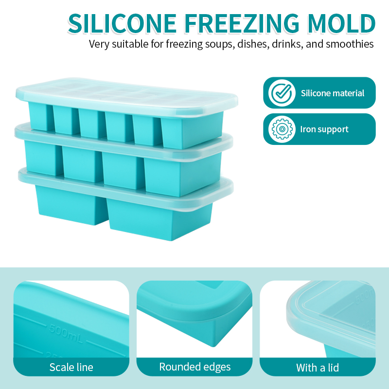 2 or 3-piece Silicone Freezer  - Serving Tray Mold recension och pris