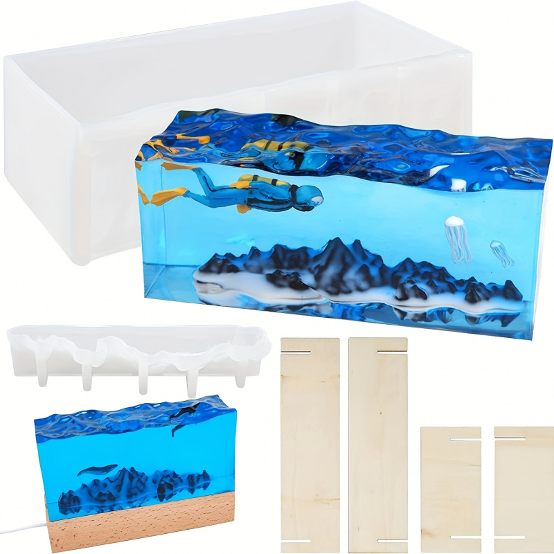 1Set of Ocean Wave Resin Molds - Resin Ocean Wave Mold recension och pris