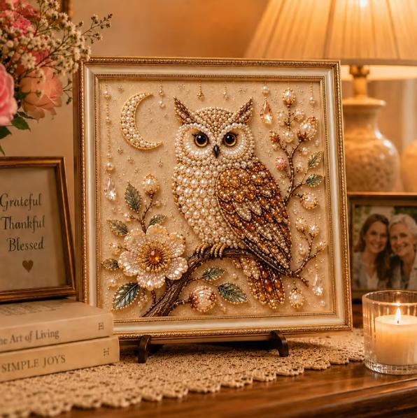 Owl Diamond Pearl Art DIY Pain - Resin Craft For Beginners recension och pris