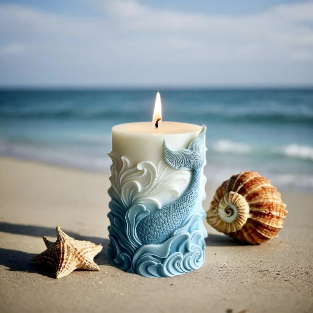 DIY ocean wave foam cylindrica - Resin Ocean Wave Mold recension och pris
