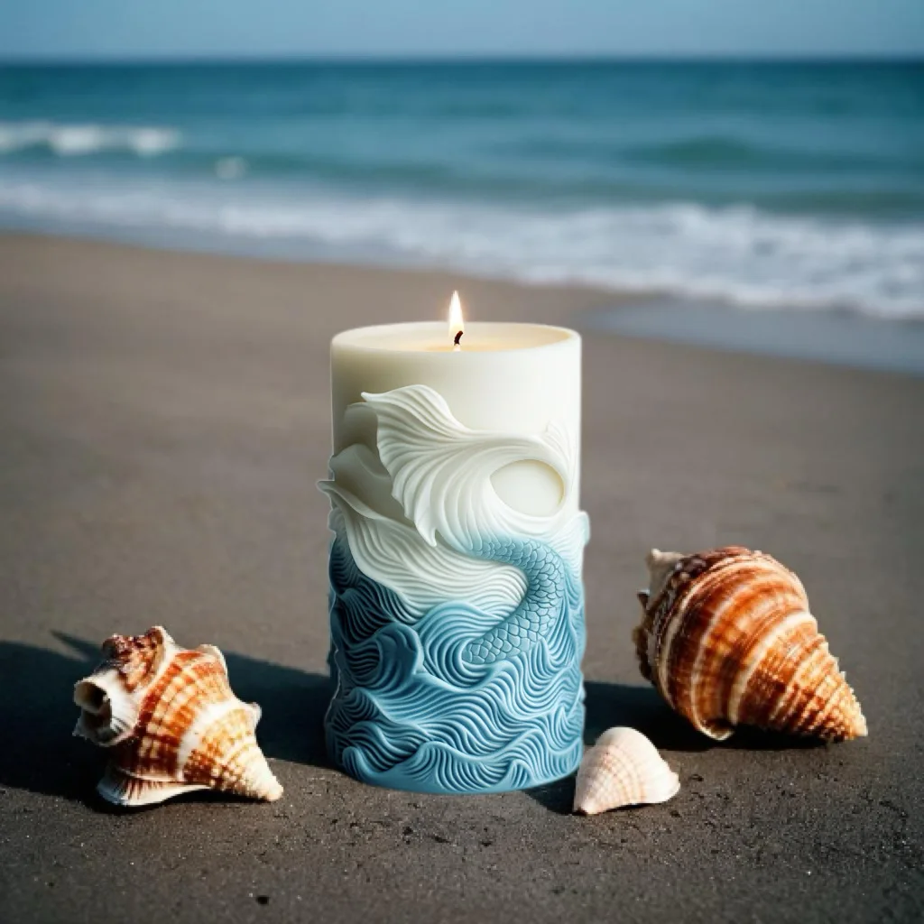 DIY ocean wave foam cylindrica - Resin Ocean Wave Mold recension och pris
