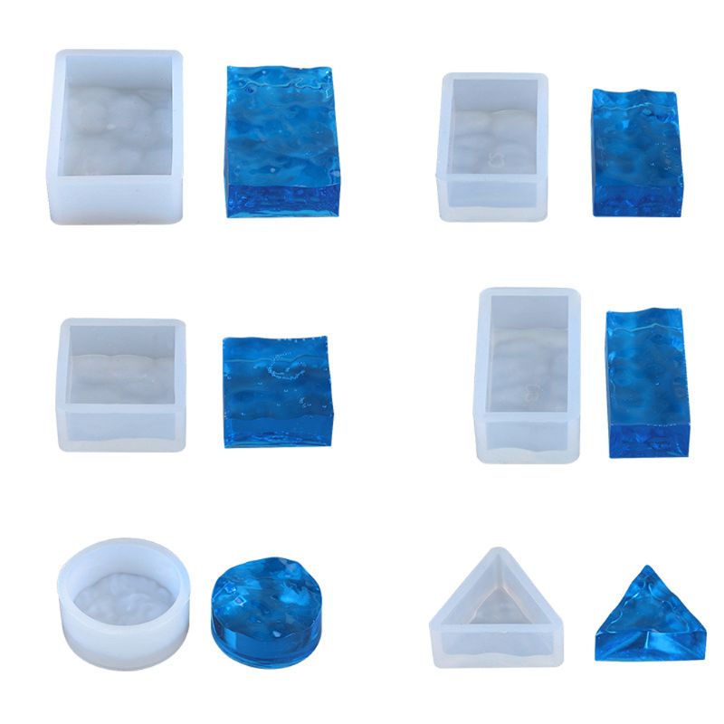 4Pcs Sea Wave Resin Mold Water - Resin Ocean Wave Mold recension och pris