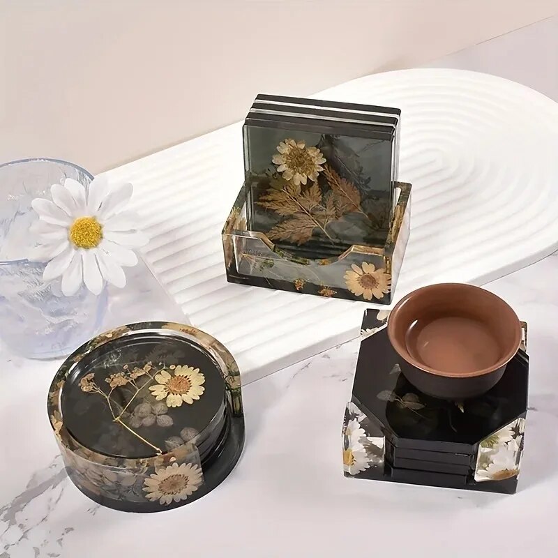 Coaster Resin Molds Set Includ - Mixing Cup Silicone recension och pris