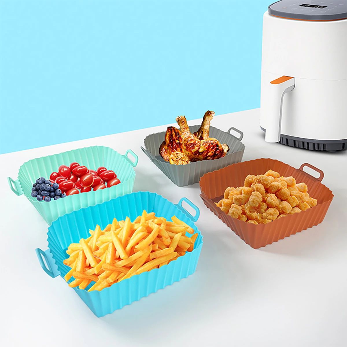 Silicone Fryer Mold Air Fryer  - Silicone Mold Tray recension och pris
